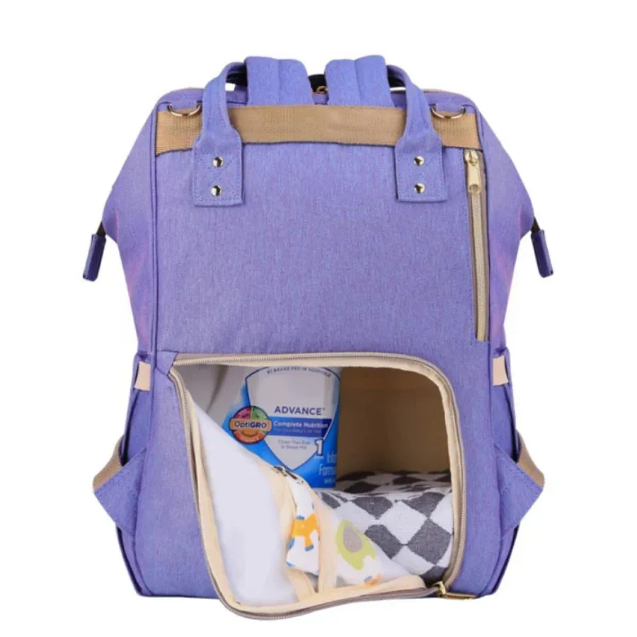 Sunveno Diaper Bag (Blue, Purple)