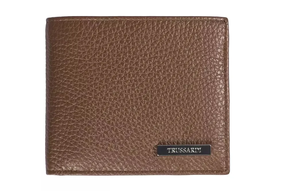 Trussardi Brown Leather Men's Wallet