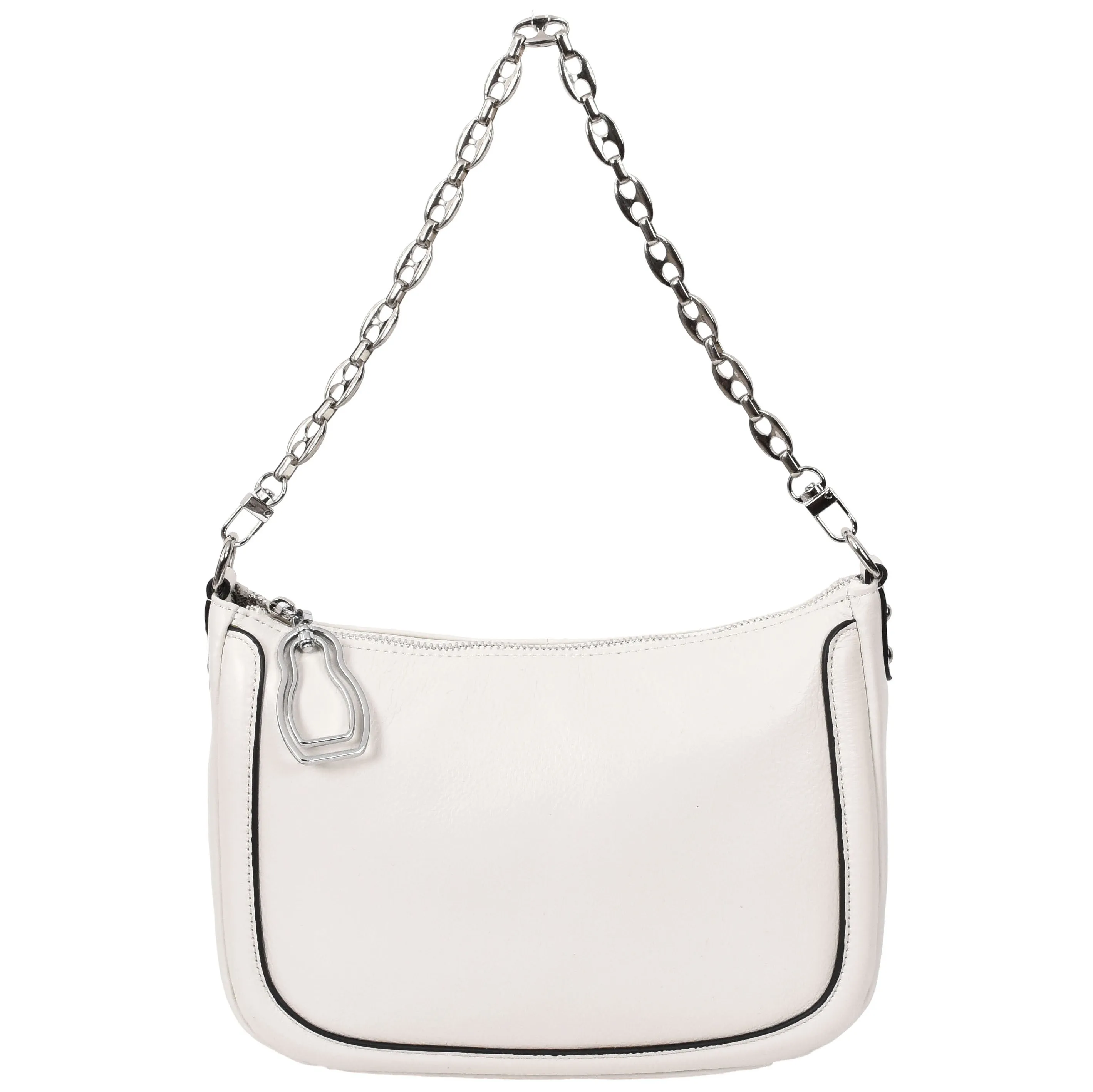 Womens Leather 2-in-1 Cross Body Handbag Aurora White